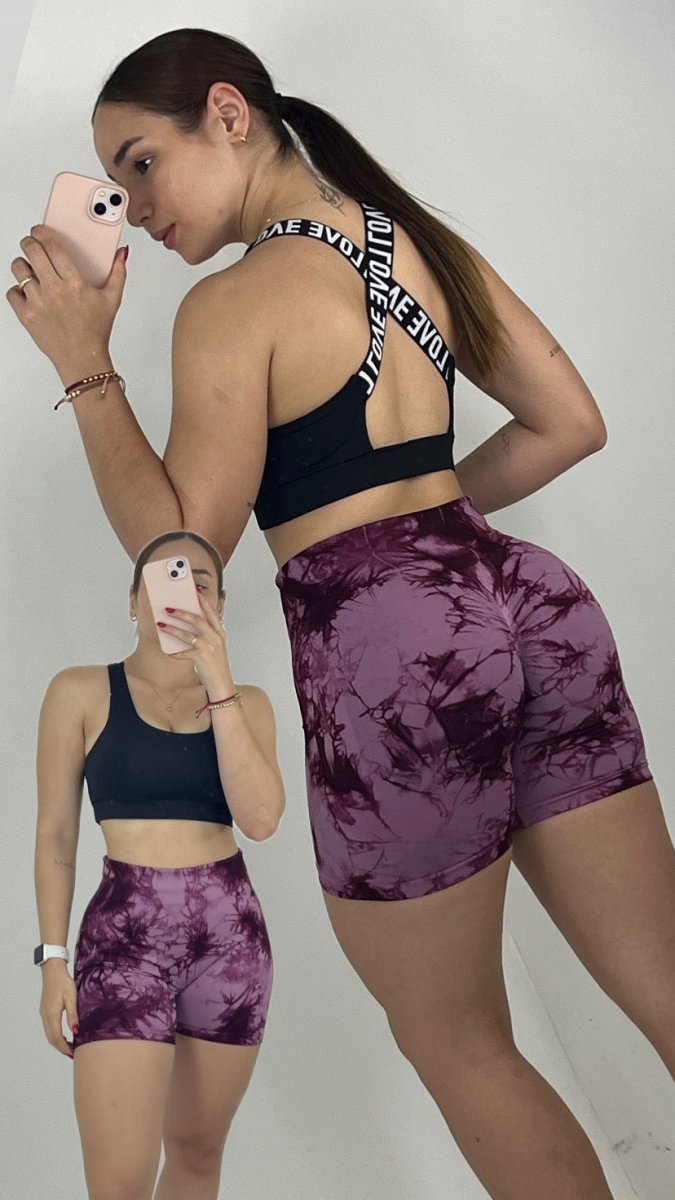 Shorts tie dye Push up - Fitzone_ctg