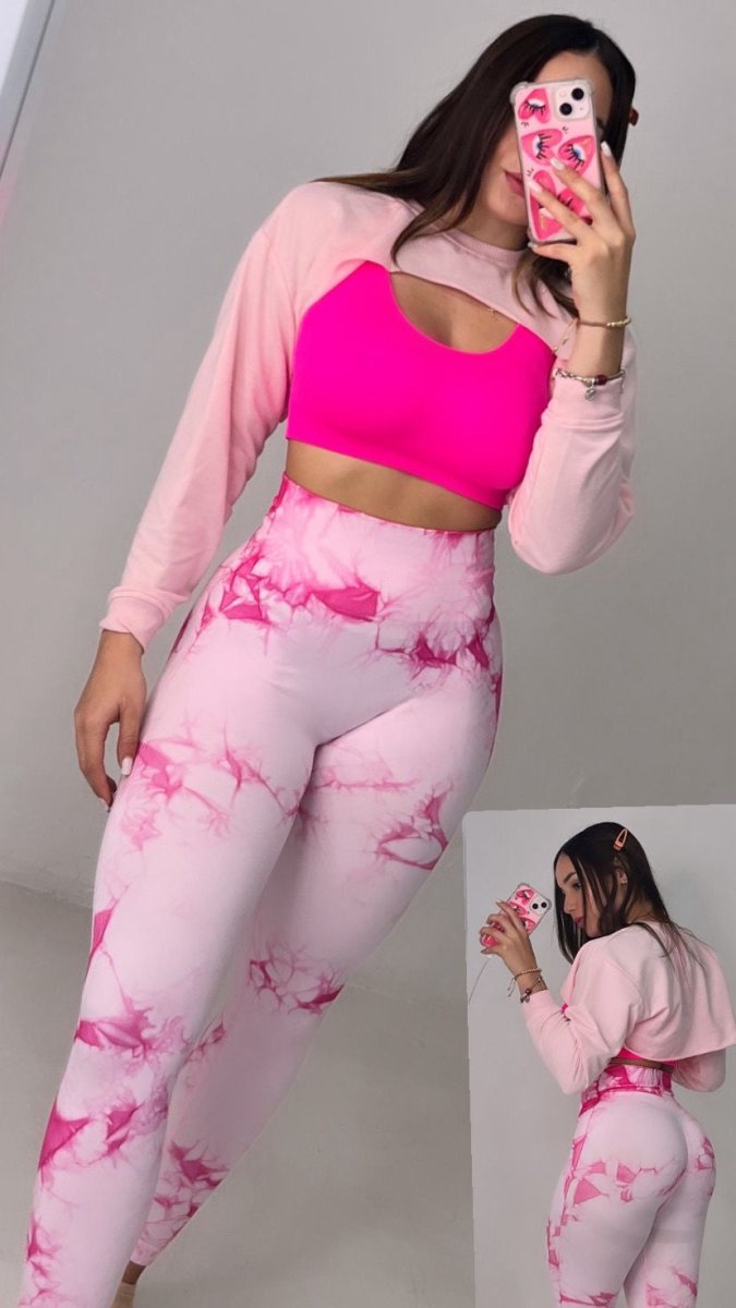 TOTAL LOOK CON LICRA TIE DYE, TOP Y BUZO - Fitzone_ctg