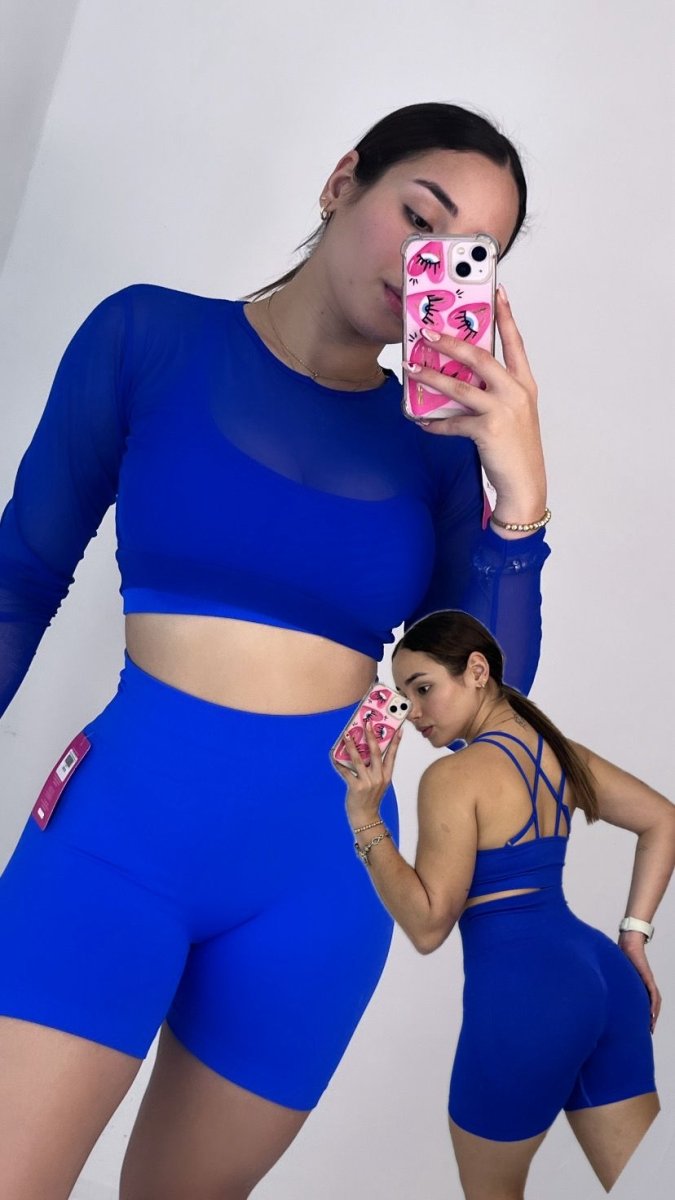 TOTAL LOOK CON SHORT LISO,TOP Y BUZO - Fitzone_ctg
