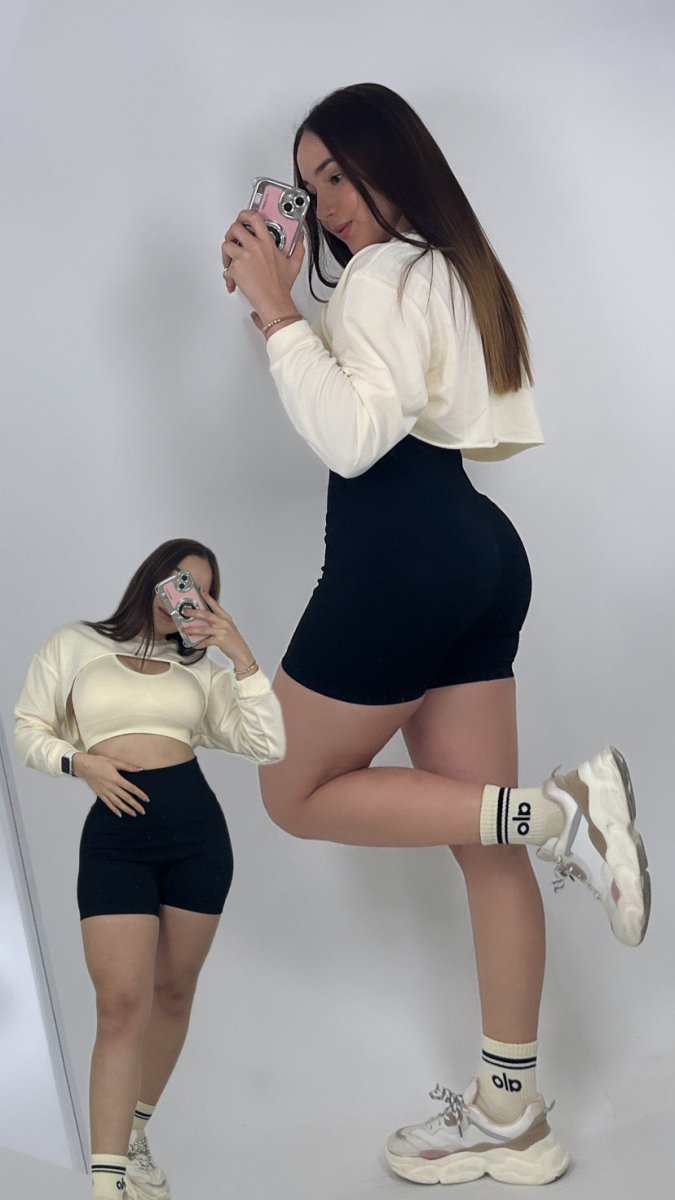 TOTAL LOOK CON SHORT LISO,TOP Y BUZO - Fitzone_ctg