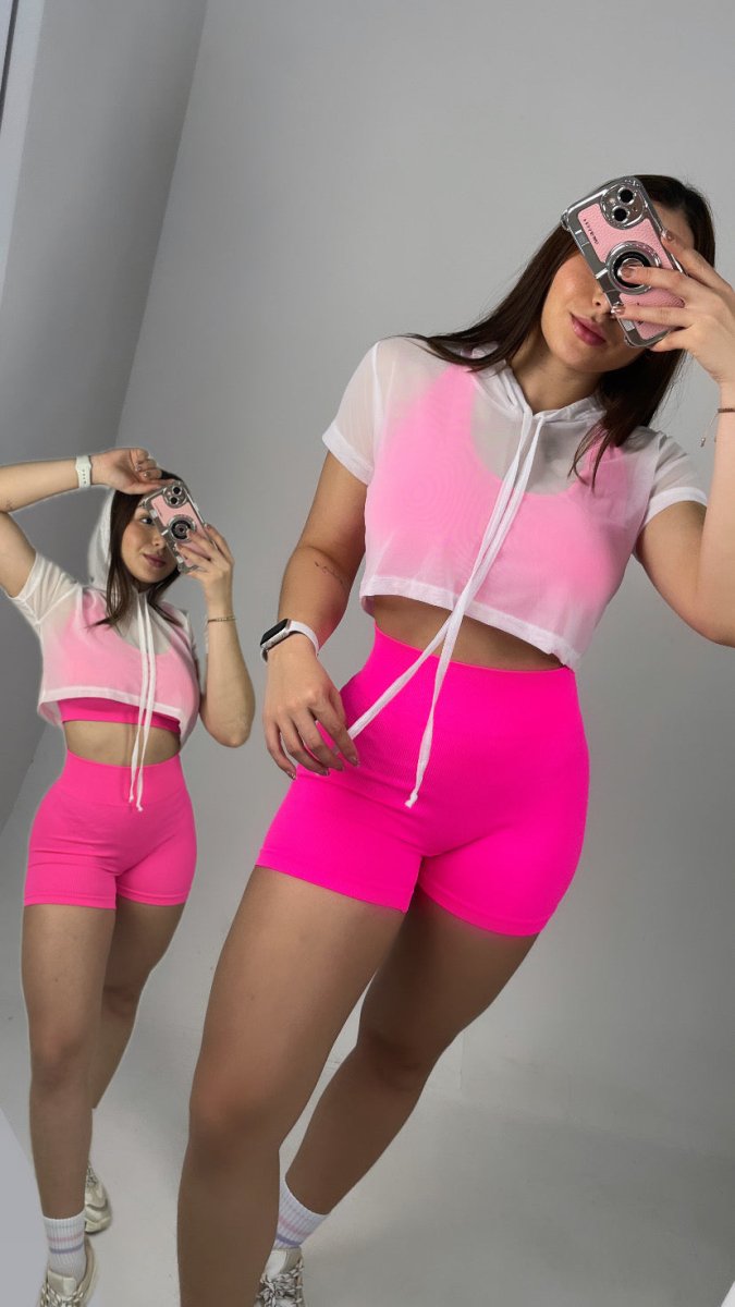TOTAL LOOK CON SHORT LISO,TOP Y BUZO - Fitzone_ctg