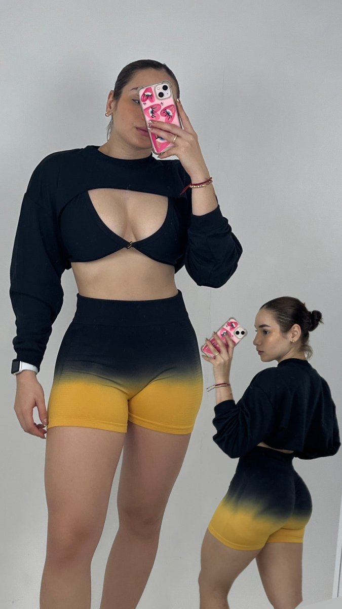 TOTAL LOOK SHORT DEGRADADO,TOP Y BUZO - Fitzone_ctg