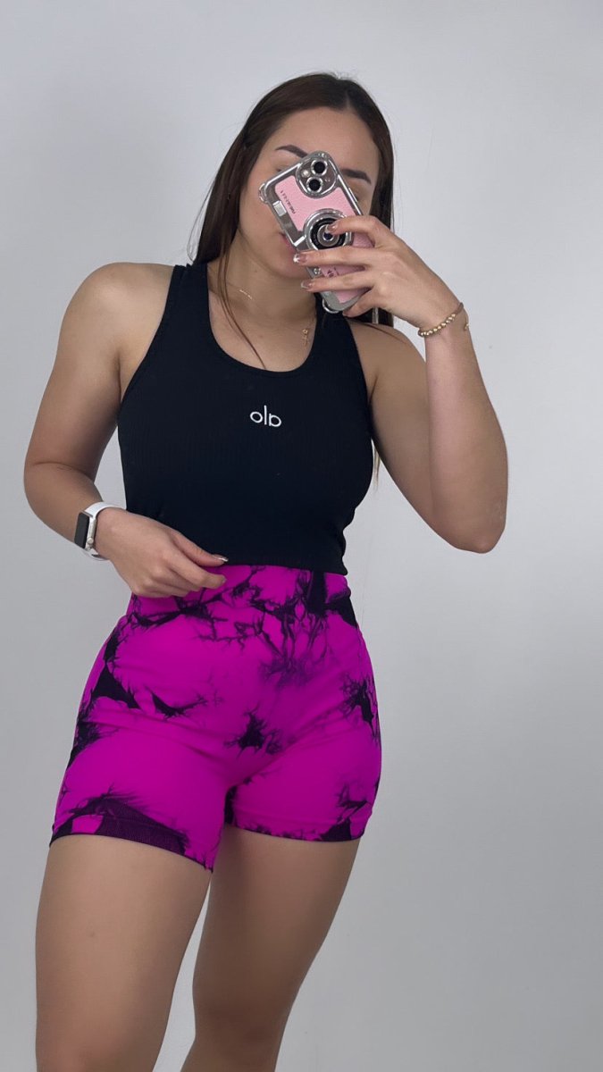 TOTAL LOOK SHORT TIE DYE CON CROP - Fitzone_ctg