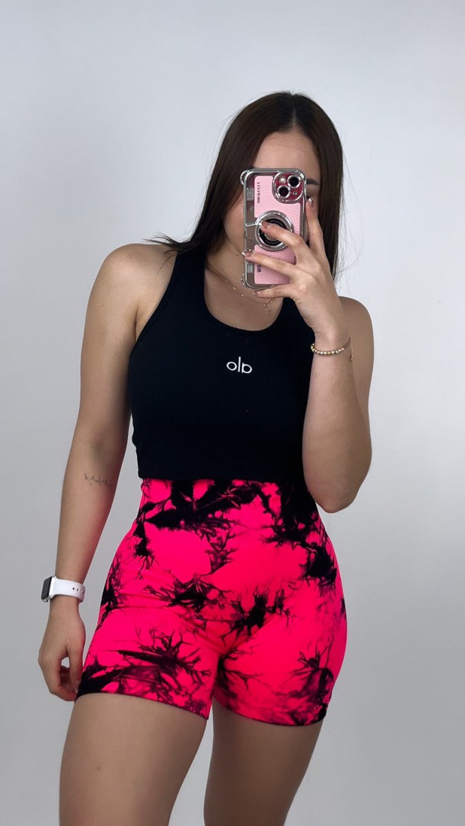TOTAL LOOK SHORT TIE DYE CON CROP - Fitzone_ctg