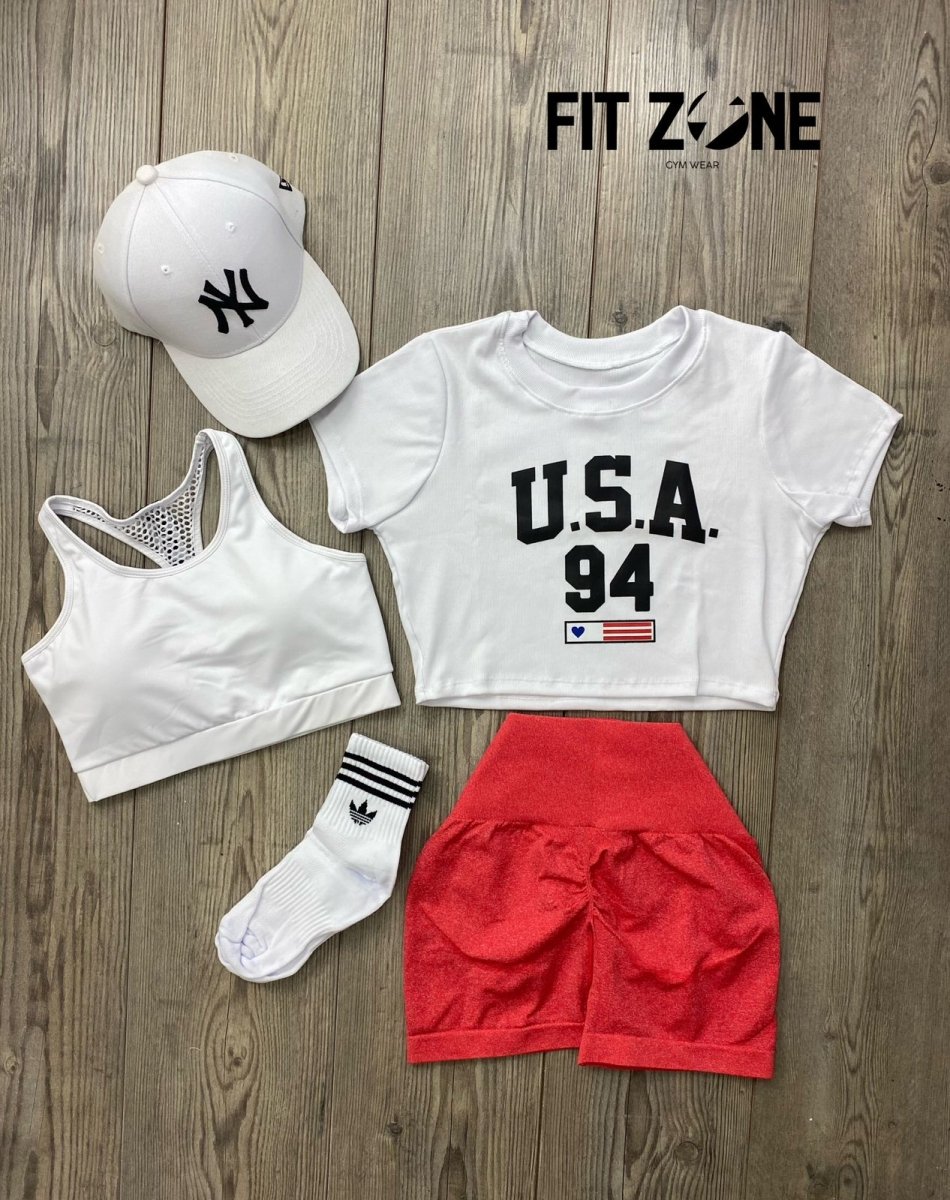 TOTAL OUTFIT SHORT LISO SIN COSTURA - Fitzone_ctg