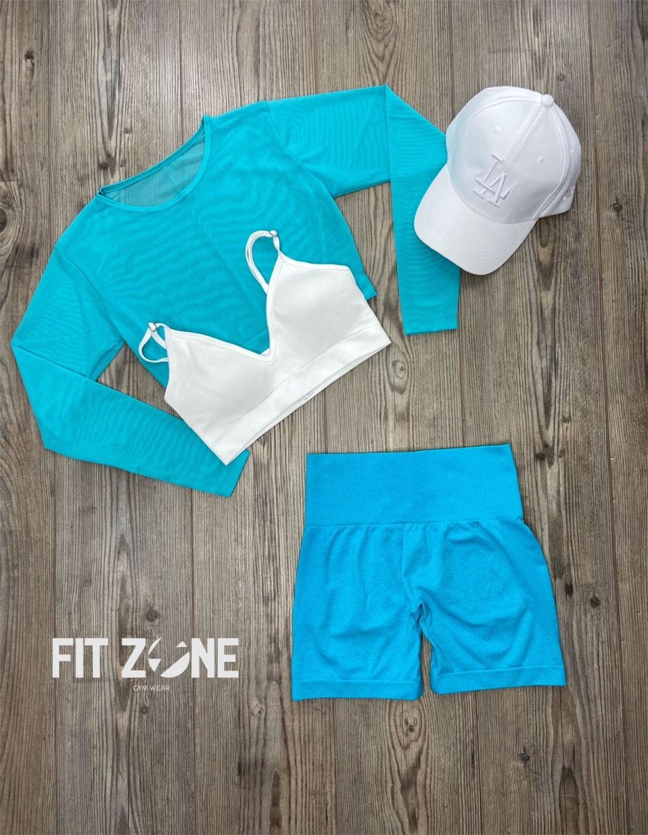 TOTAL OUTFIT SHORT LISO SIN COSTURA - Fitzone_ctg