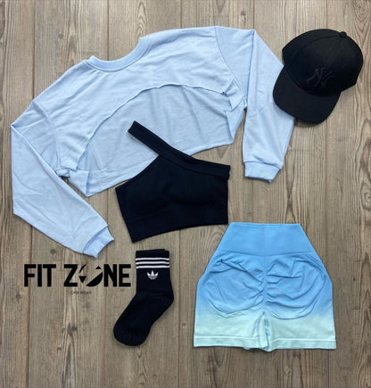 TOTAL OUTFIT SHORT SIN COSTURA DEGRADADA - Fitzone_ctg