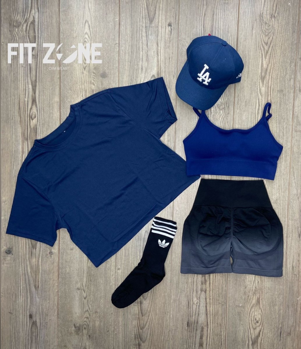 TOTAL OUTFIT SHORT SIN COSTURA DEGRADADO NEGRO - Fitzone_ctg