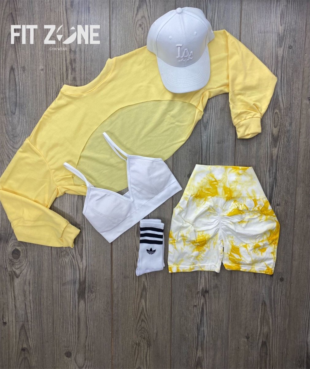 TOTAL OUTFIT SHORT SIN COSTURA TIE DYE BLANCO - Fitzone_ctg