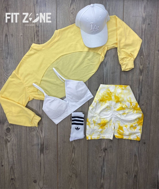 TOTAL OUTFIT SHORT SIN COSTURA TIE DYE BLANCO - Fitzone_ctg