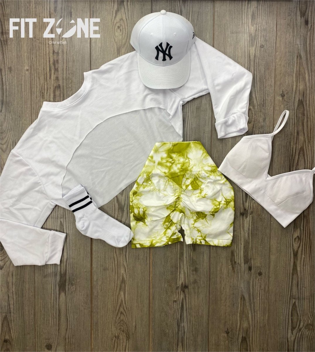TOTAL OUTFIT SHORT SIN COSTURA TIE DYE BLANCO - Fitzone_ctg