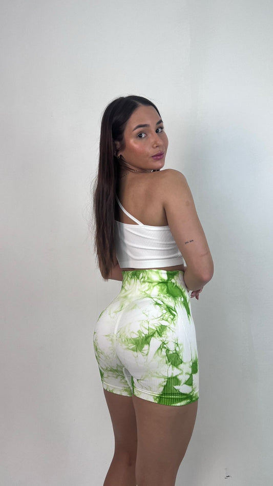 Stampa short Blanca verde