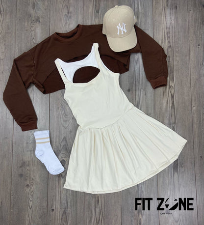 TOTAL LOOK VESTIDO Y MANGUITO