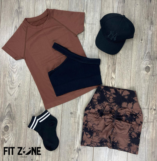 TOTAL LOOK CAMISETA DEPORT, TOP Y SHORT