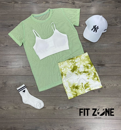 TOTAL LOOK SHORT, TOP Y MALLA LARGA