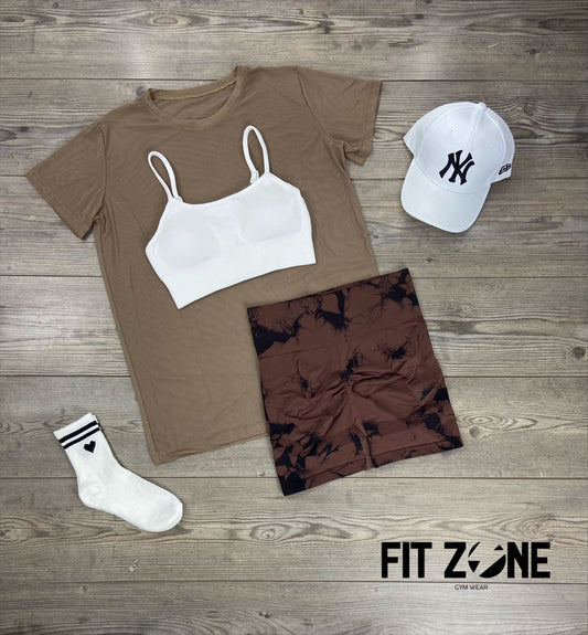TOTAL LOOK SHORT, TOP Y MALLA LARGA