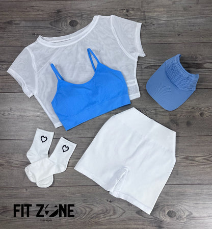 TOTAL LOOK SHORT, TOP Y MALLA CORTA