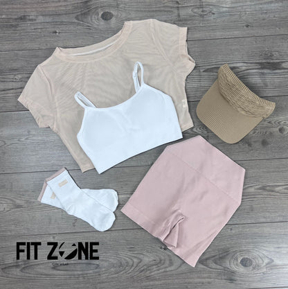 TOTAL LOOK SHORT, TOP Y MALLA CORTA
