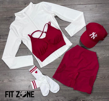 TOTAL LOOK SHORT, TOP Y CHAQUETA