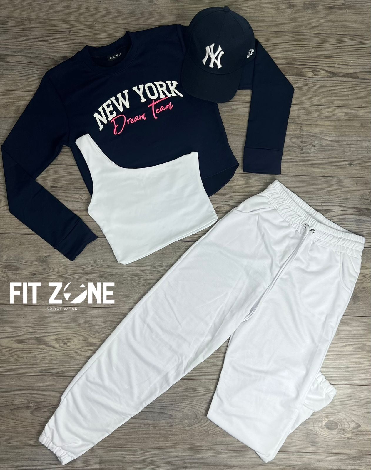 TOTAL LOOK CROP TOP+BUZO+JOGGER