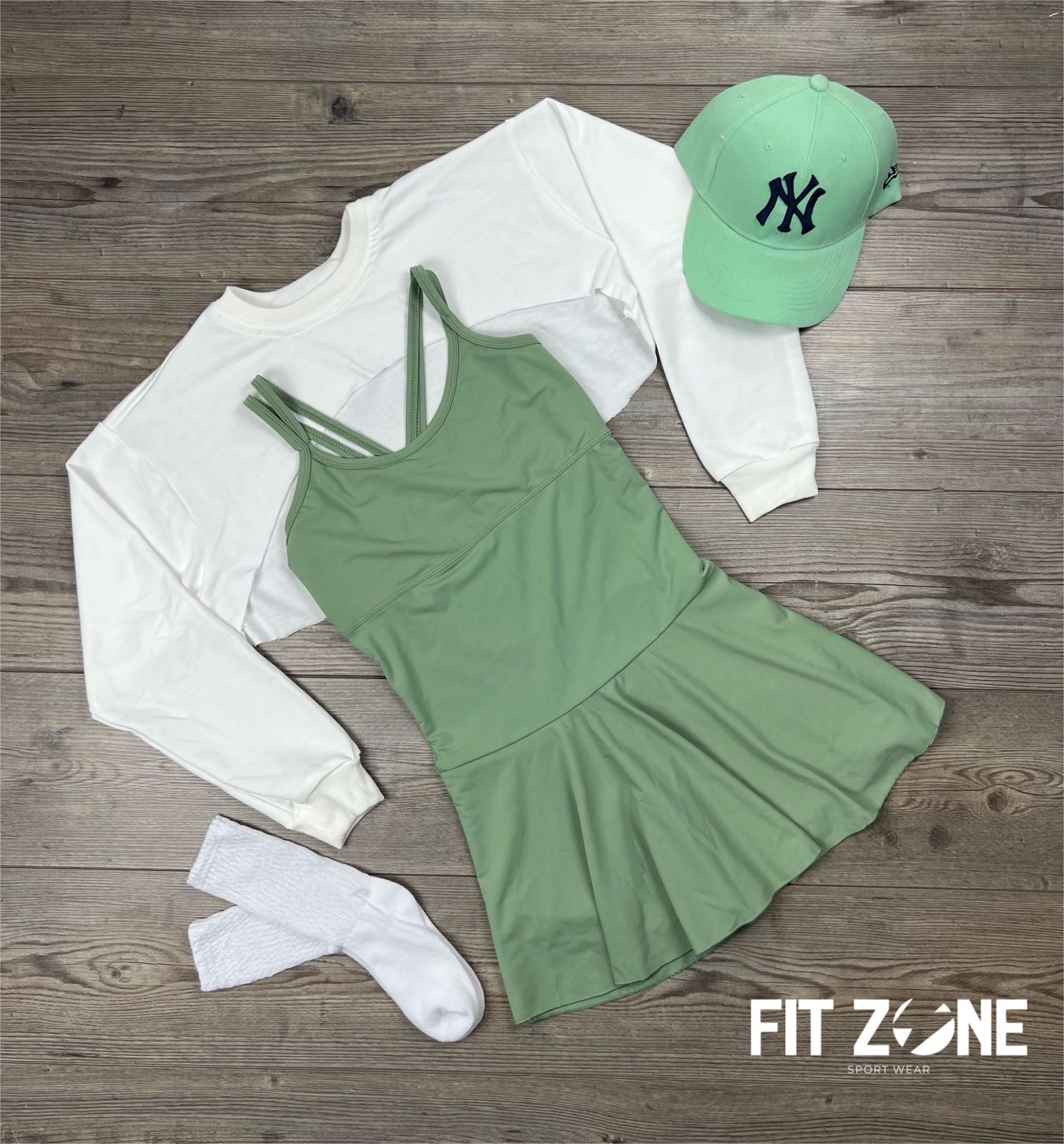 TOTAL LOOK VESTIDO SUPLEX PADEL+MANGUITO