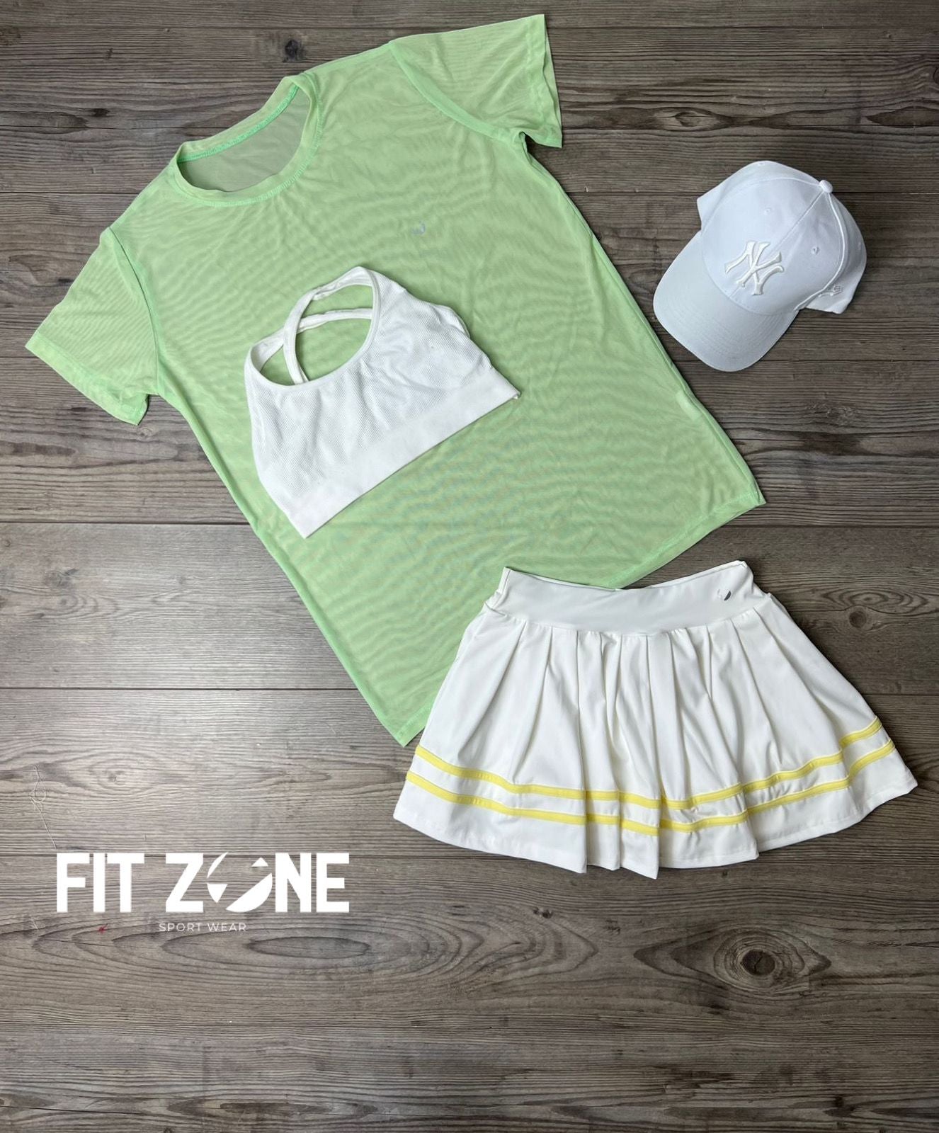 TOTAL LOOK TOP ENTRENO+MALLA+FALDA