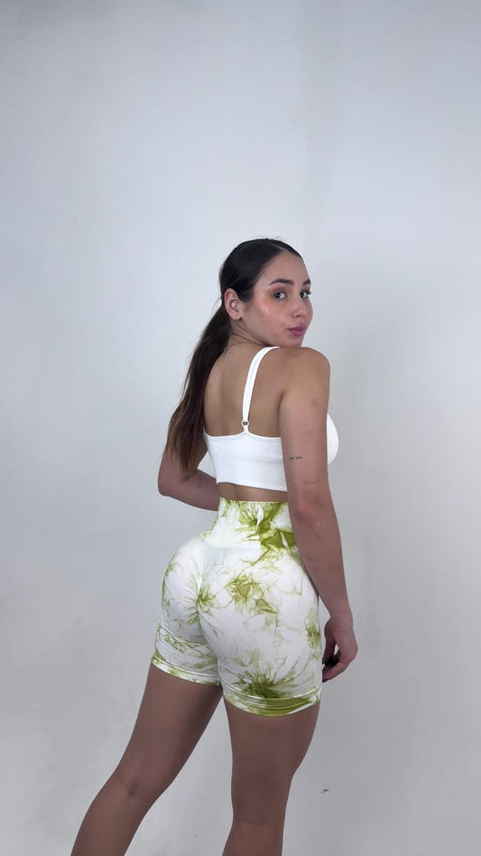 Stampa short Blanca verde pistacho