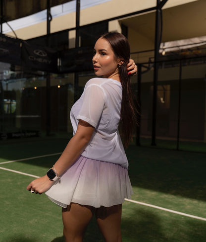 TOTAL LOOK FALDA, TOP Y MALLA