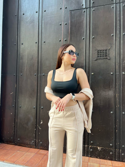 Pant bota ancha comfy