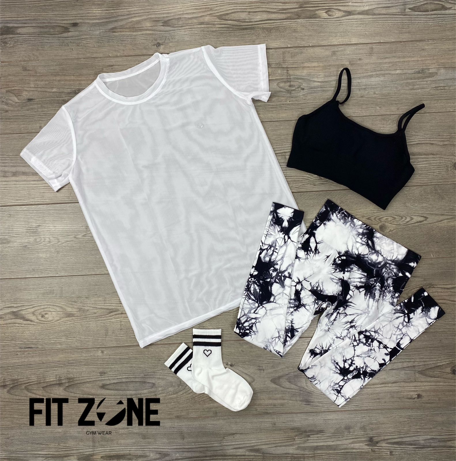 TOTAL LOOK LICRA, TOP Y MALLA