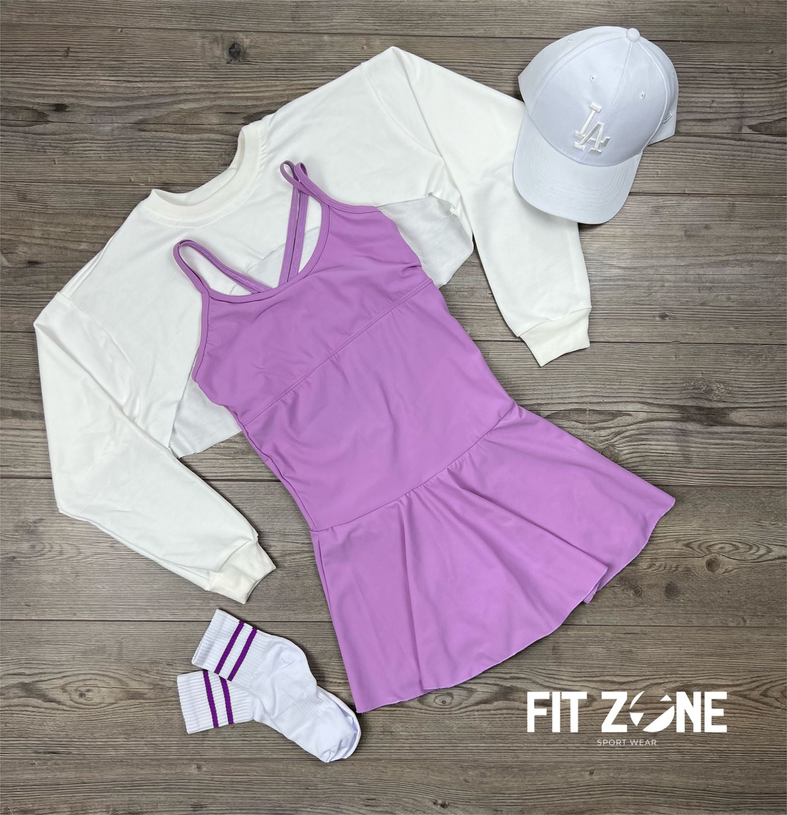 TOTAL LOOK VESTIDO SUPLEX PADEL+MANGUITO