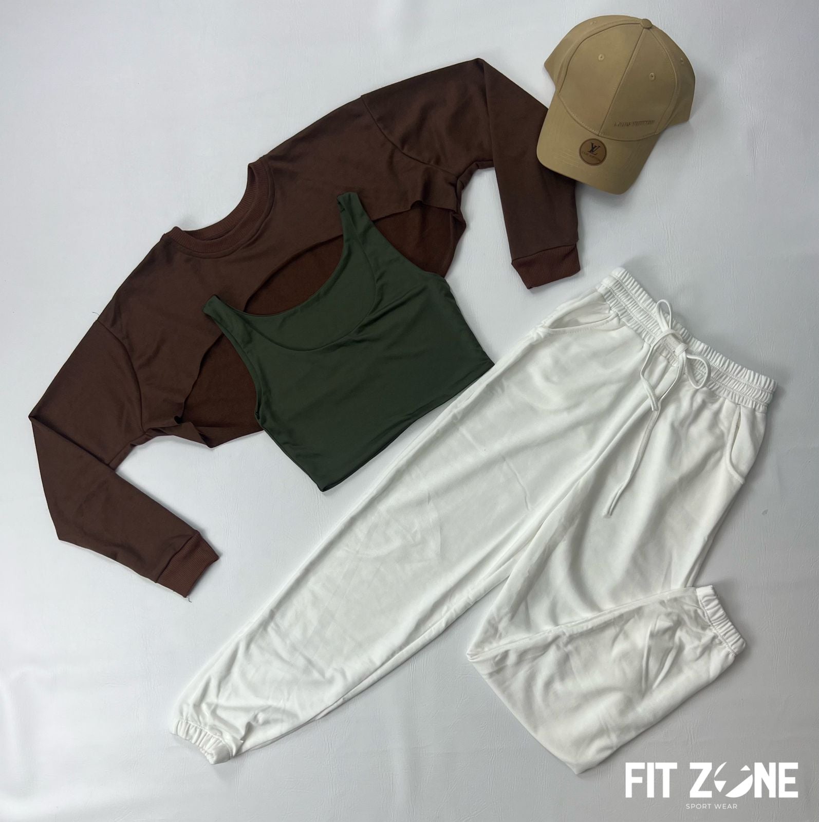TOTAL LOOK CROP+BUZO MANGUITO+JOGGER