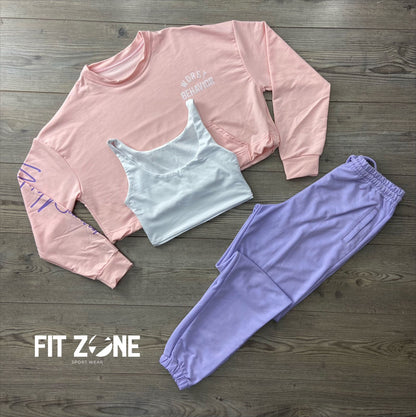 TOTAL LOOK CROP, JOGGER Y BUZO ALGODÓN