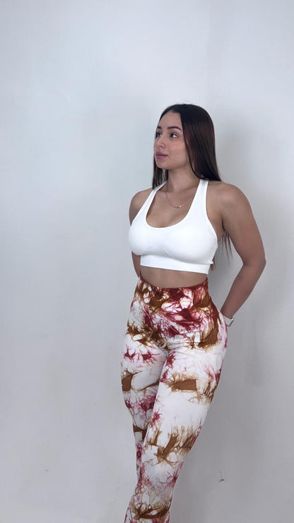 Stampa licra Blanca marron