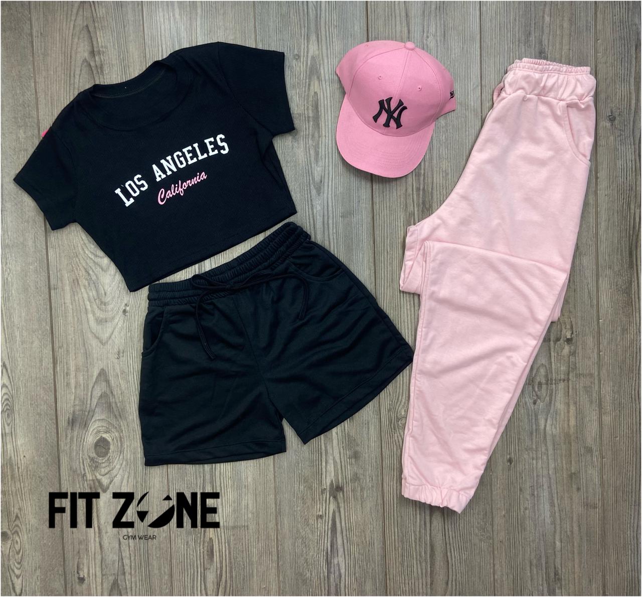 Trio Basic joggers + t-shirt + short