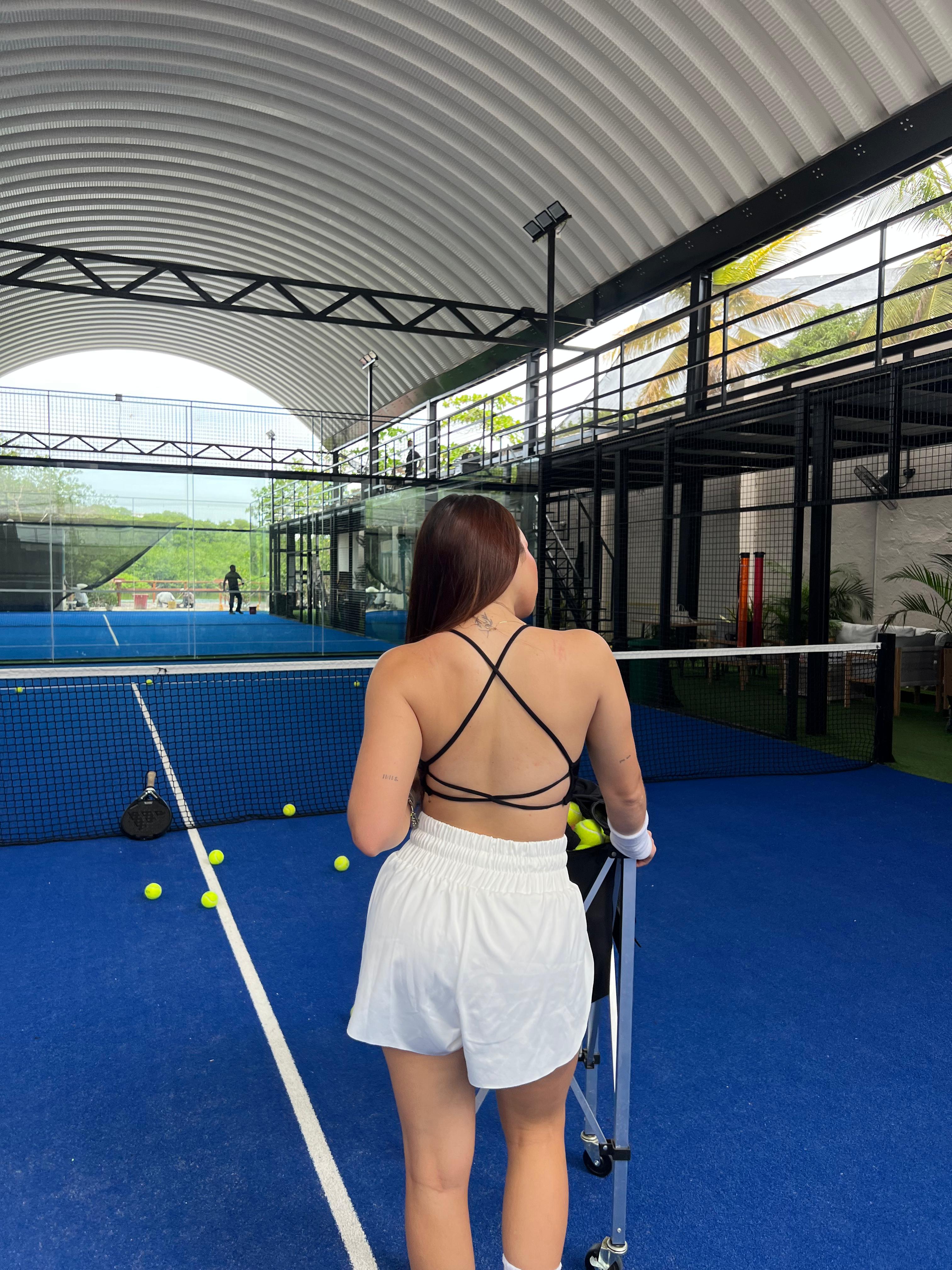 Run short Glam blanco