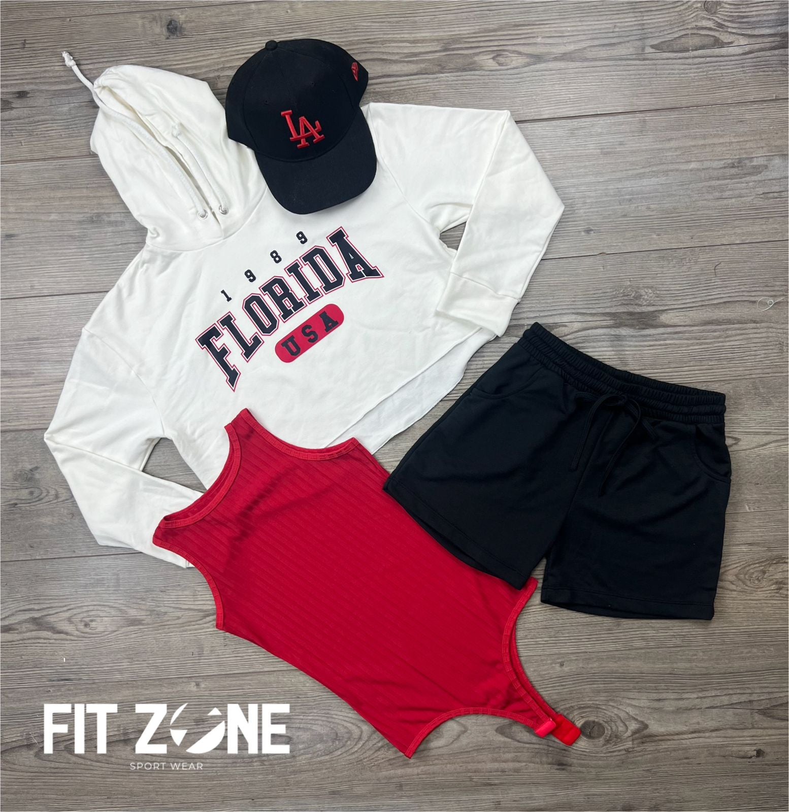 TOTAL LOOK BODY RIB+BUZO+SHORT ALGODÓN