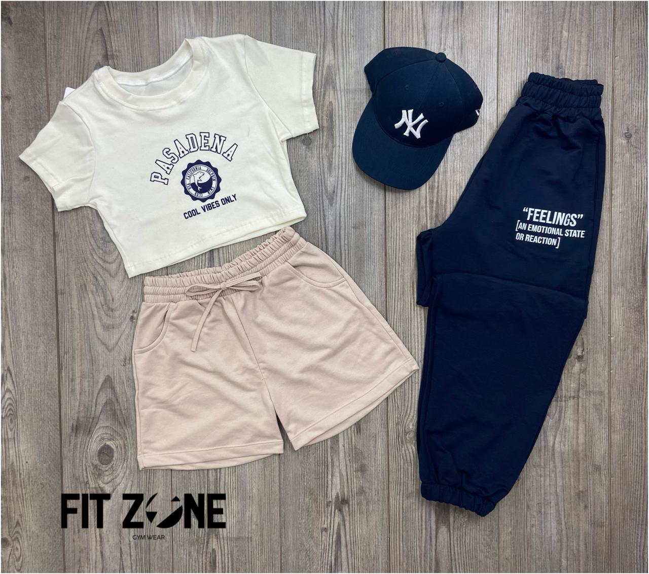 Trio Basic joggers + t-shirt + short